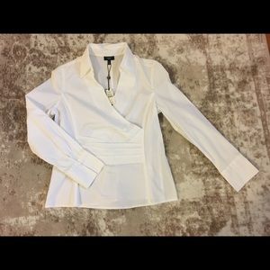Talbots side zip blouse